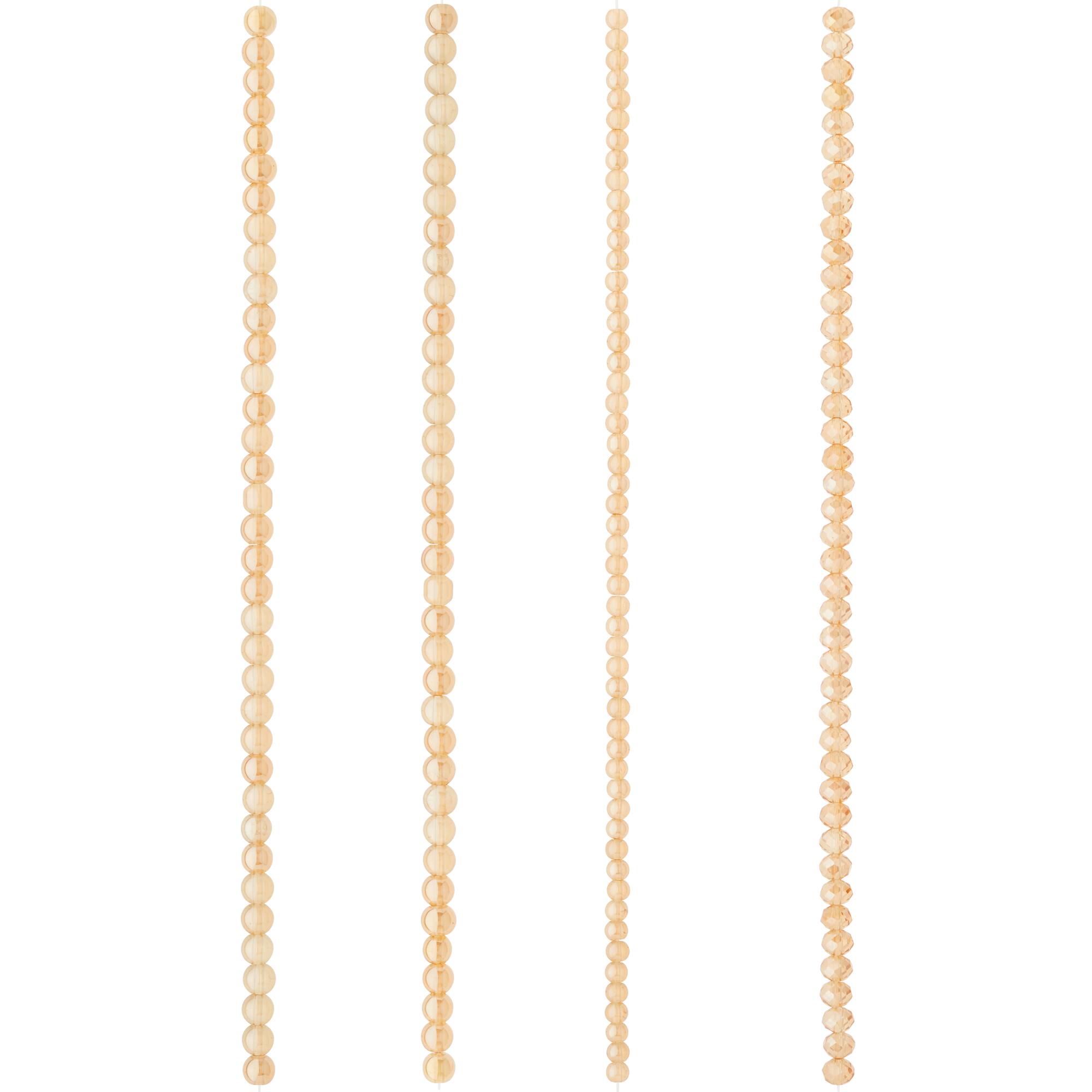 Amber Glass Mixed Beads by Bead Landing™